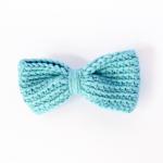 Crochet Bow Hair Clip